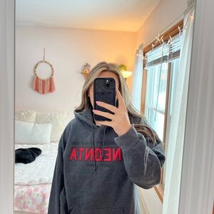 Gray Oneonta College Hoodie